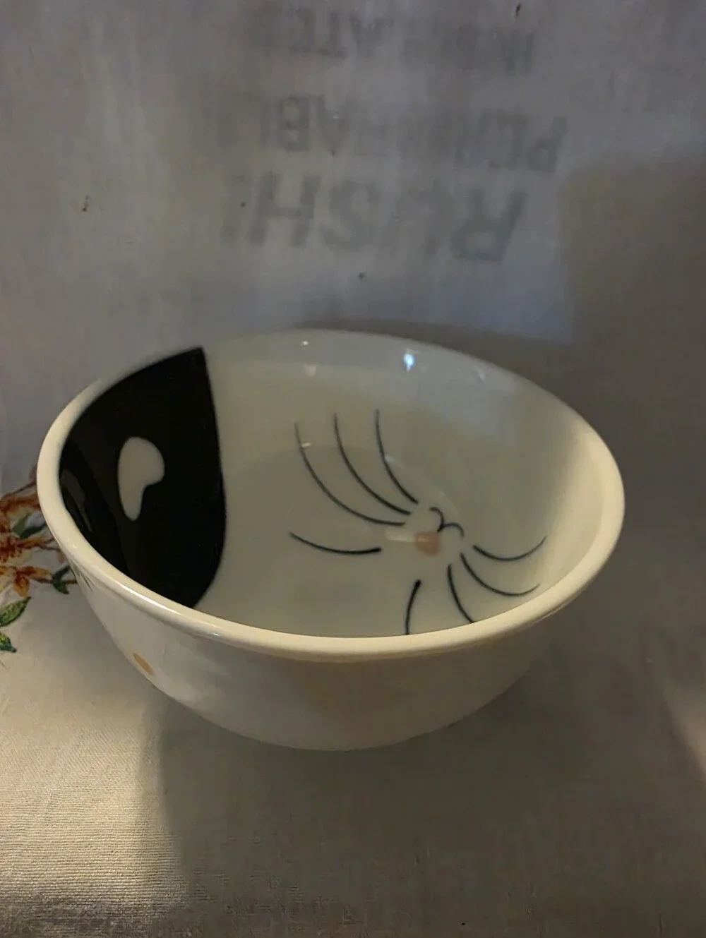 Vintage Aika Porcelain Cat Face Small Bowl